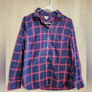 J.crew Womens Flannel Size Small